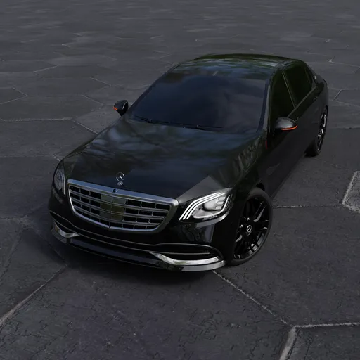 Mercedes-Benz S650 Maybach (Rigged)