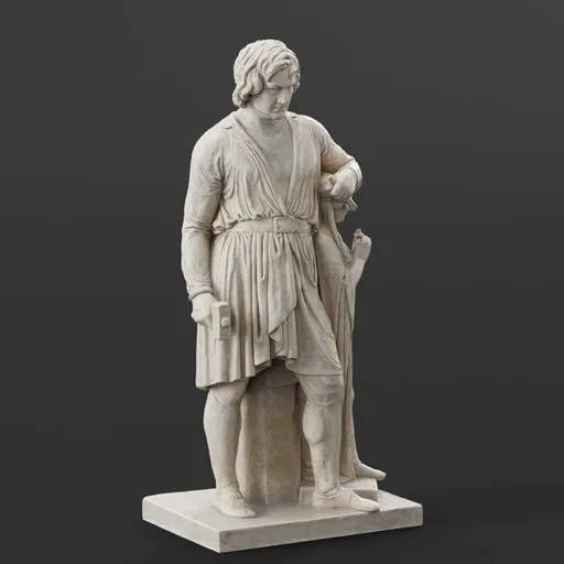 statue of Bertel with the goddess of hope