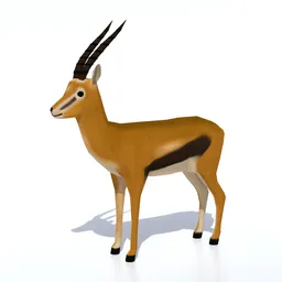 Low Poly Thompson Gazelle