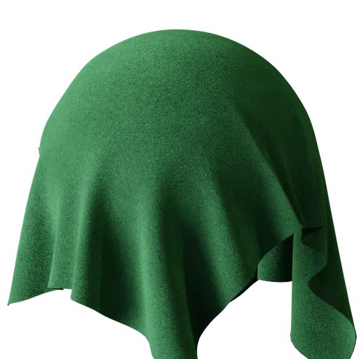 Green Felt Fabric