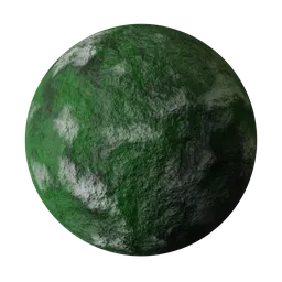 Weathered and mossy concrete