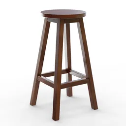 Wooden bar stool