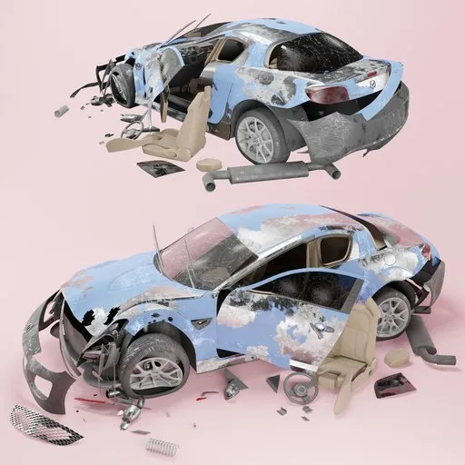 Damaged car