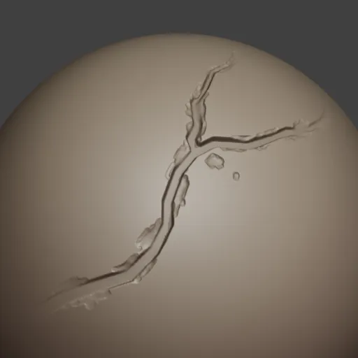 Damage crack brush