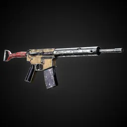 Apocalyptic Game-Ready Guns + 4K Textures | BlenderKit Series