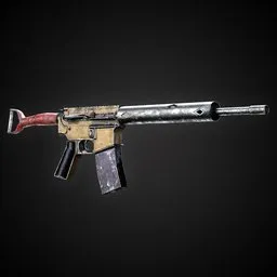 Apocalyptic Game-Ready Guns + 4K Textures | BlenderKit Series