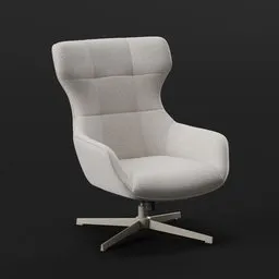 Beige Swivel Chair