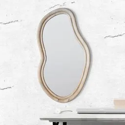 Organic wood mirror