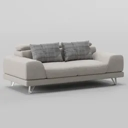 Aquatex 3-seater fabric sofa