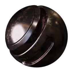 High-resolution Blender PBR texture showcasing a worn, corroded metallic surface perfect for 3D modeling and rendering.