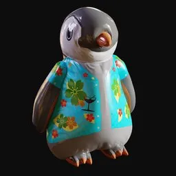 Inflatable Pool Penguin