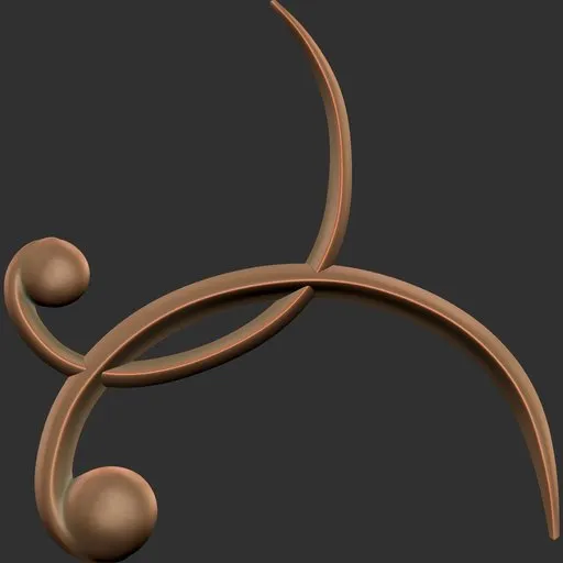 Detail enhancing 3D sculpting brush tip for Blender, ideal for intricate armor and weapon models.