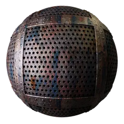 Metal Rivets Pink Perforated