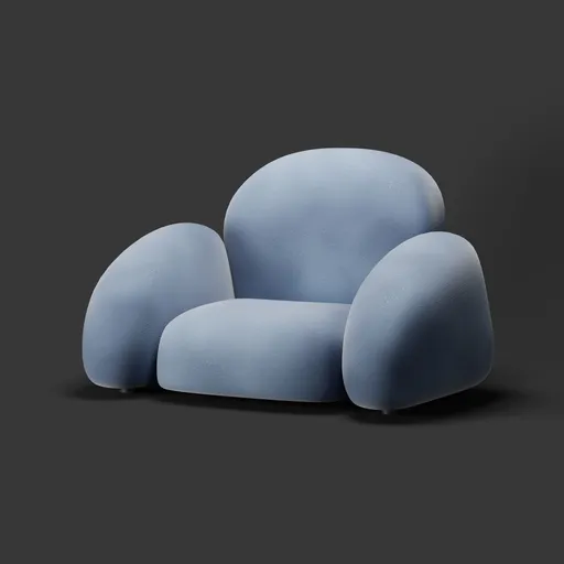 Cloud Blue Accent Chair