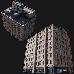 Modern Corner Office Building