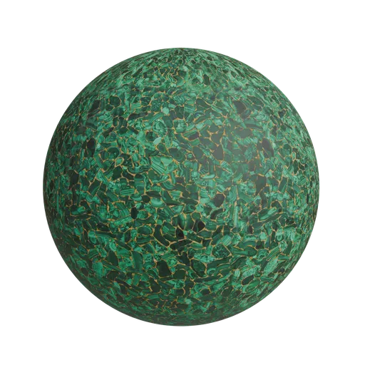 Malachite slab