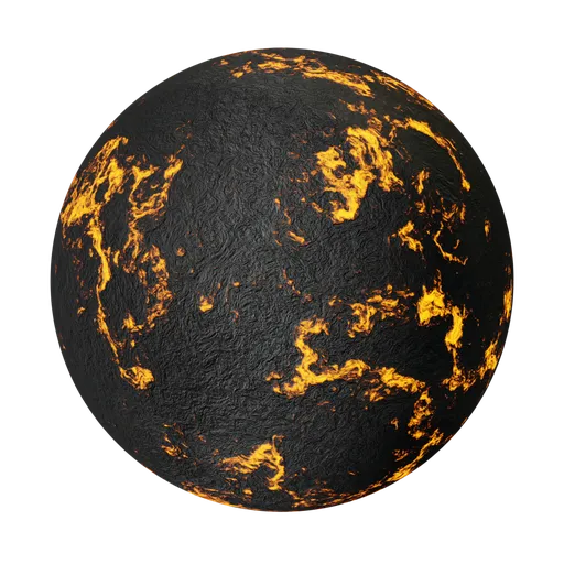 Burned coal