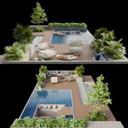 Pool area environment