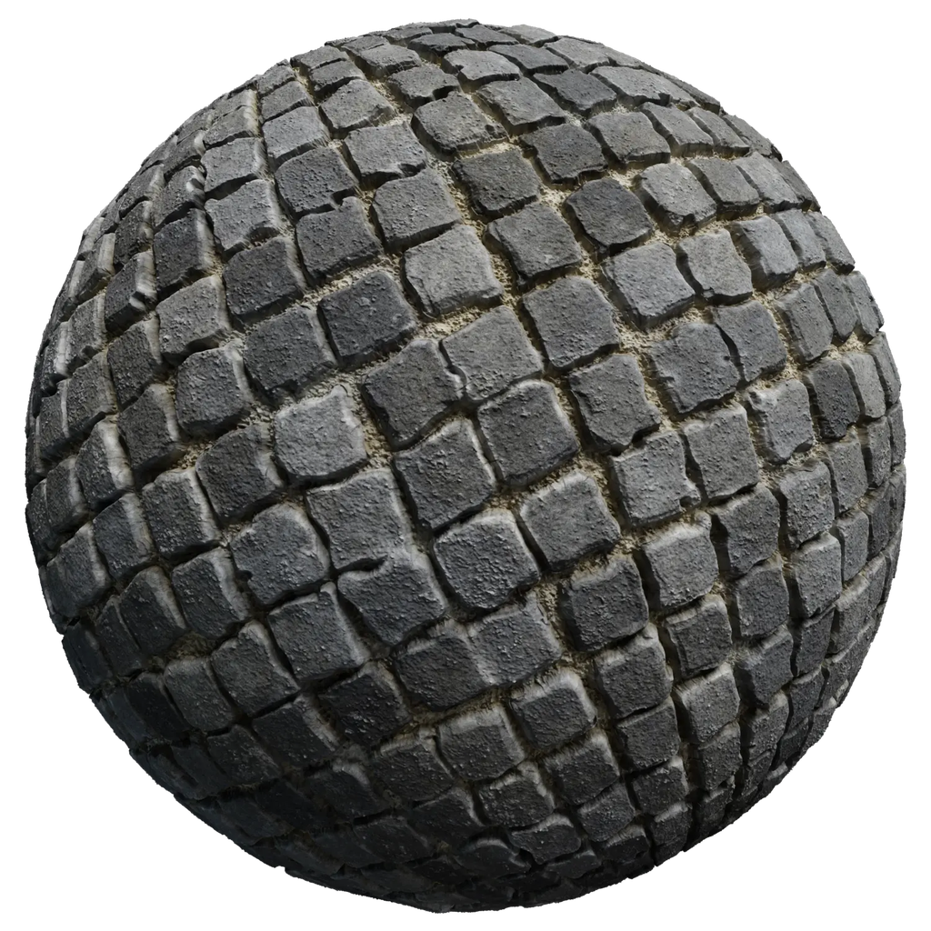 BlenderKit | Download The FREE Cobble Stones Gray Material