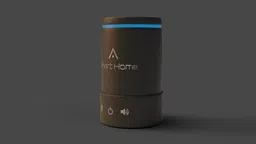 Highly-detailed 3D smart home device model with interactive buttons, perfect for Blender rendering projects.