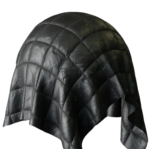 Black Quilted Fabric