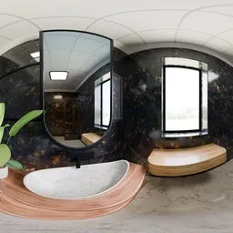 Luxury Black Marble Bathroom