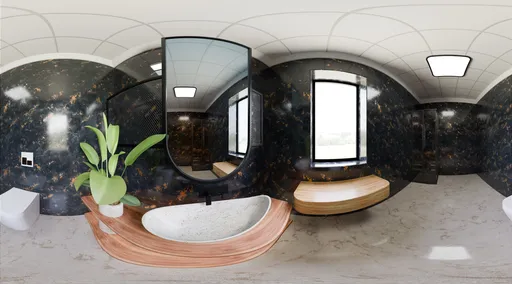 Luxury Black Marble Bathroom