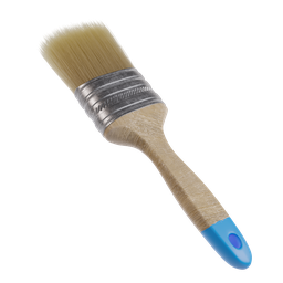 "Realistic paint brush 3D model with hair bristles, textured in Substance Painter for interior visualization, arch viz, animations, and more. Compatible with Blender 3D software."