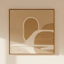 Framed Wall Art — Sandstone Flow