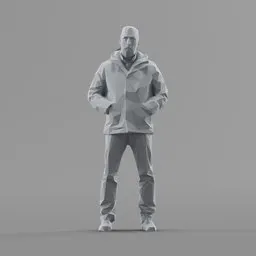 Lowpoly Male Standing