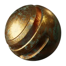 Bronze Metal Semi Rusted