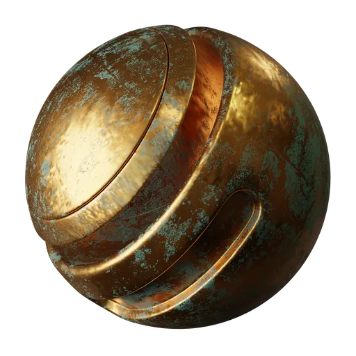 Bronze Metal Semi Rusted