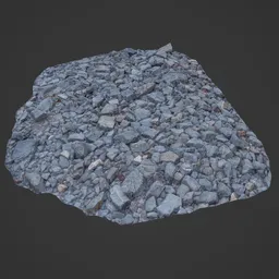 Low Poly Rocky Ground 2