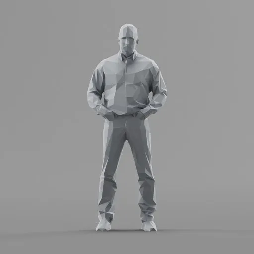 Lowpoly Male Standing