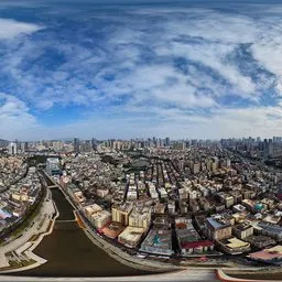 Cloudy during the day, river HDRI