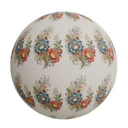 Mughal style botanical artwork