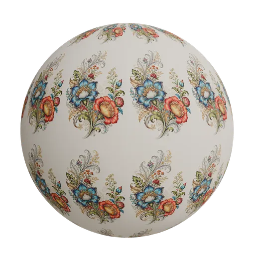 Mughal style botanical artwork