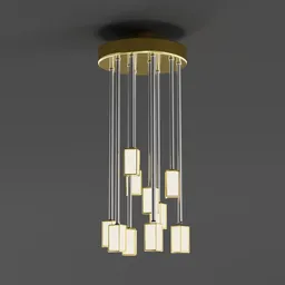 Room Lighting Gold and Silver