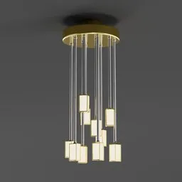 Room Lighting Gold and Silver