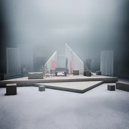 Concrete Pyramid Set