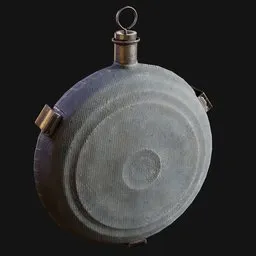 1858 Canvas-Wrapped Bullseye Canteen