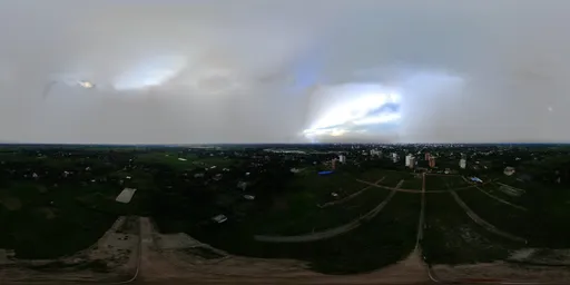 Suburban Farmland Aerial HDRI