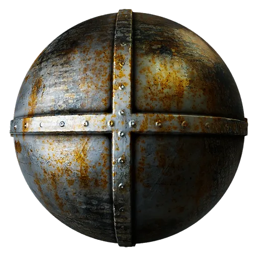 Metal Rivets Rusted
