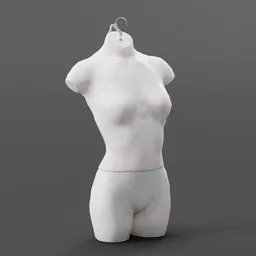 Male Torso Anatomy Study sculpted in Blender
