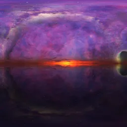 Sci-fi Nebula Sky Sunset