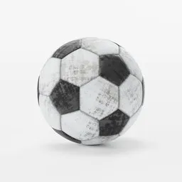 Soccer ball with stitches