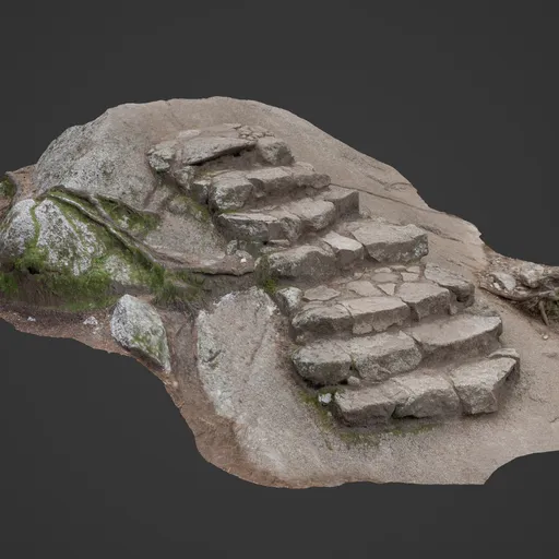 Stone Steps Hike Path Photoscan