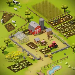 Charming farm environment