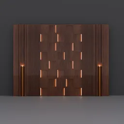 Modern woodenWall Panel