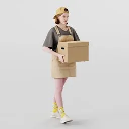 Girl with Box